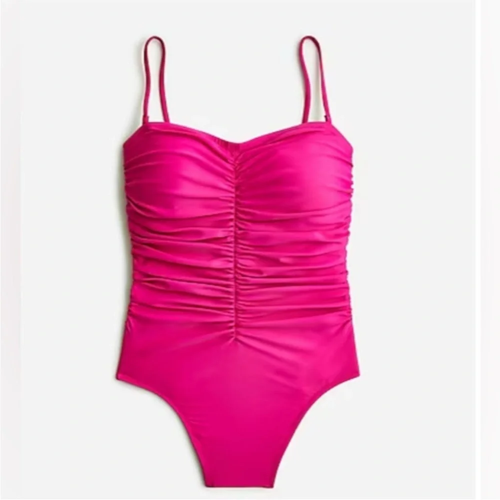 J. Crew Ruched Sweetheart One Piece Swimsuit NWT‎